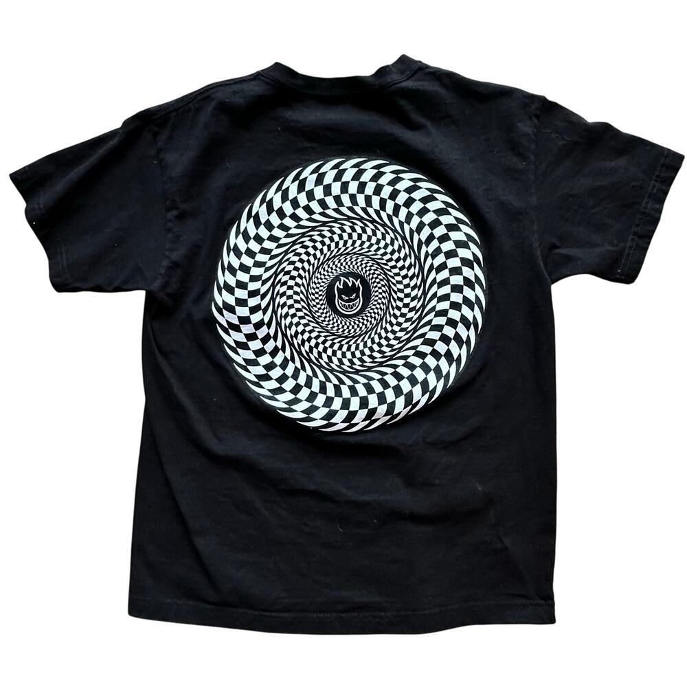 SPIT FIRE x Womens Men’s Black & White Graphic Tee Size Medium